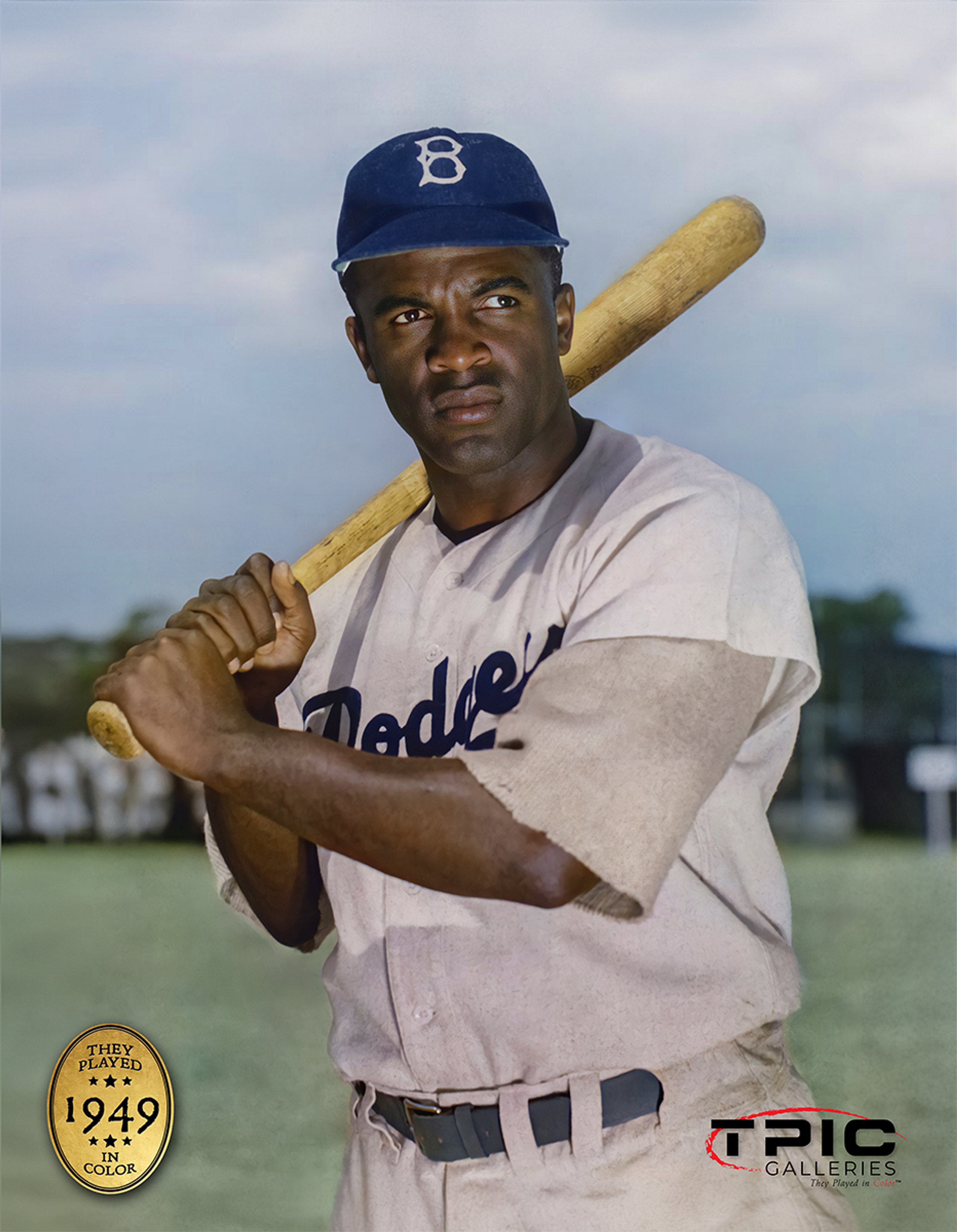 Jackie Robinson Brooklyn Dodgers 1949