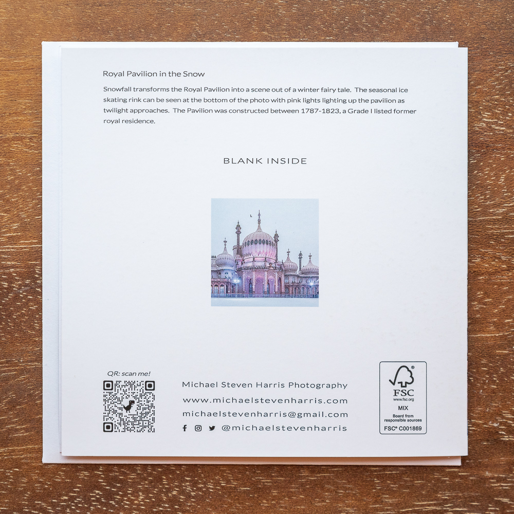 Royal Pavilion in the Snow Greeting Card
