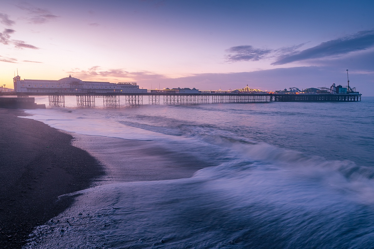 Sunrise over the Brighton Palace Pier - Blue Hour