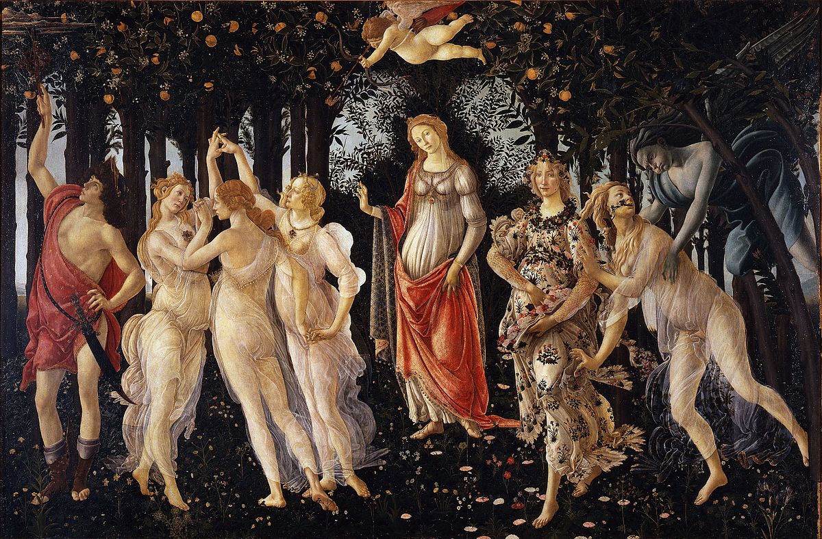 Primavera c. 1482 by Renaissance Master Sandro Botticelli