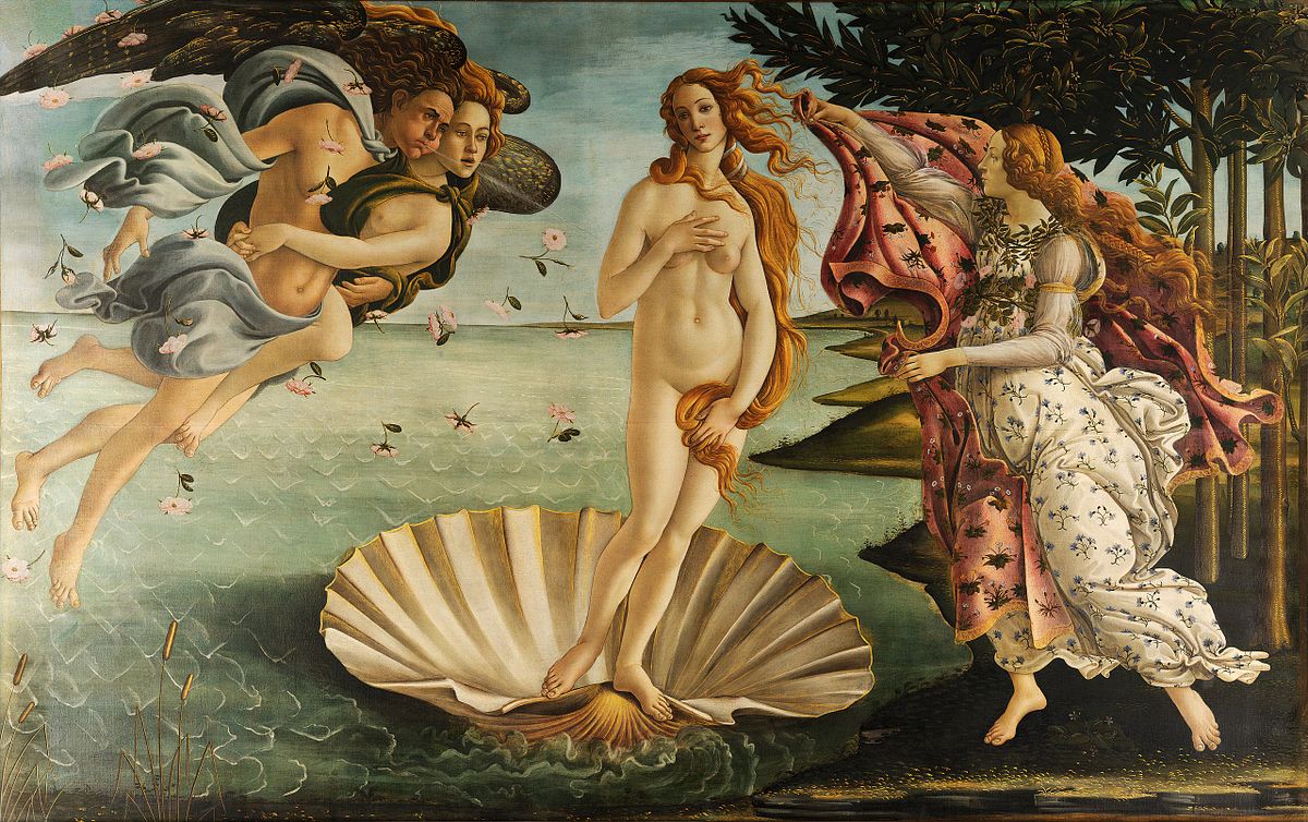 The Birth of Venus, c. 1485, Uffizi, Florence