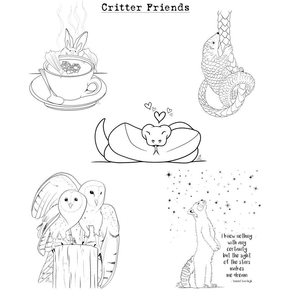 Colorable Greeting Cards