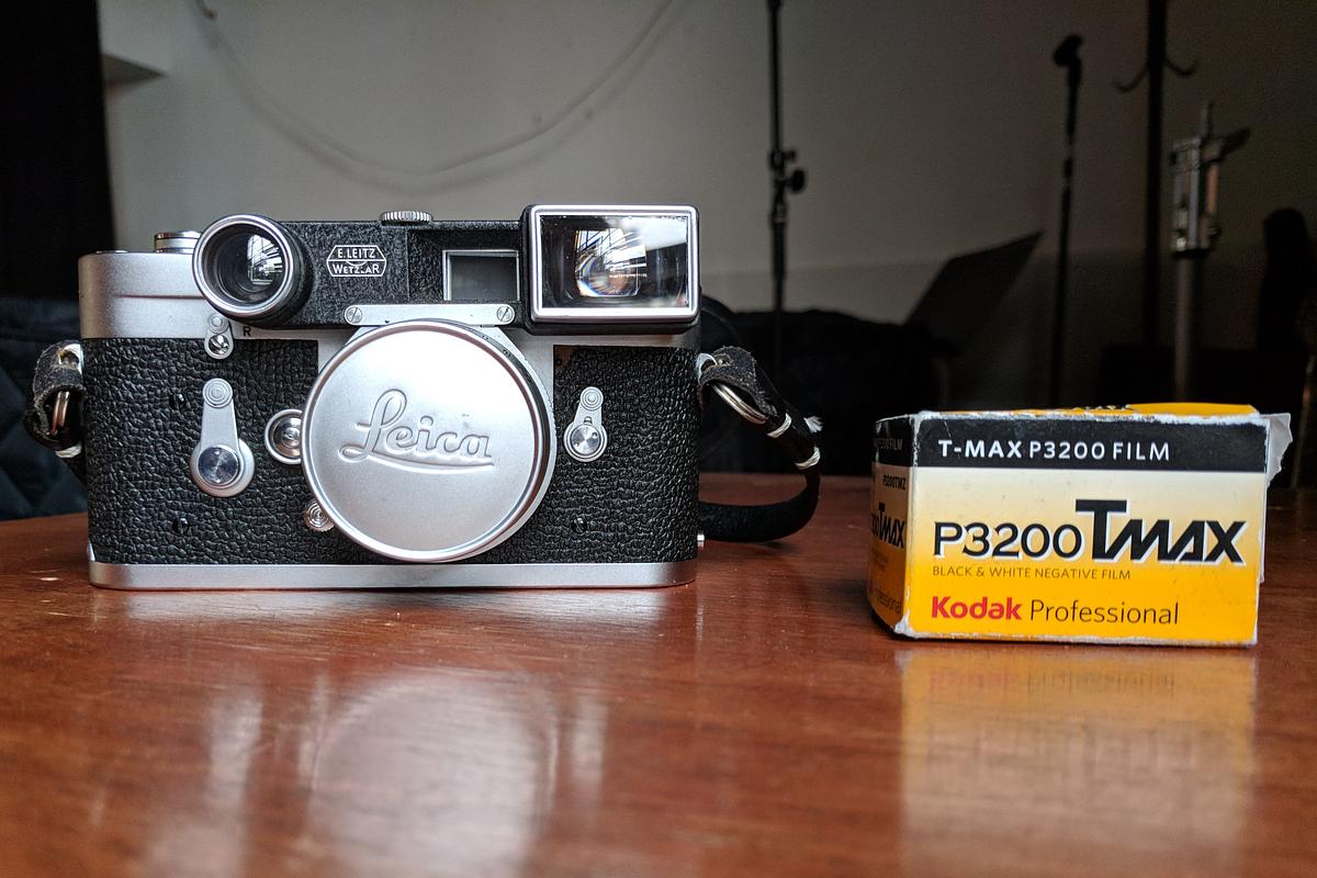Leica M3 + Summaron 35mm with goggles + Kodak Tmax3200