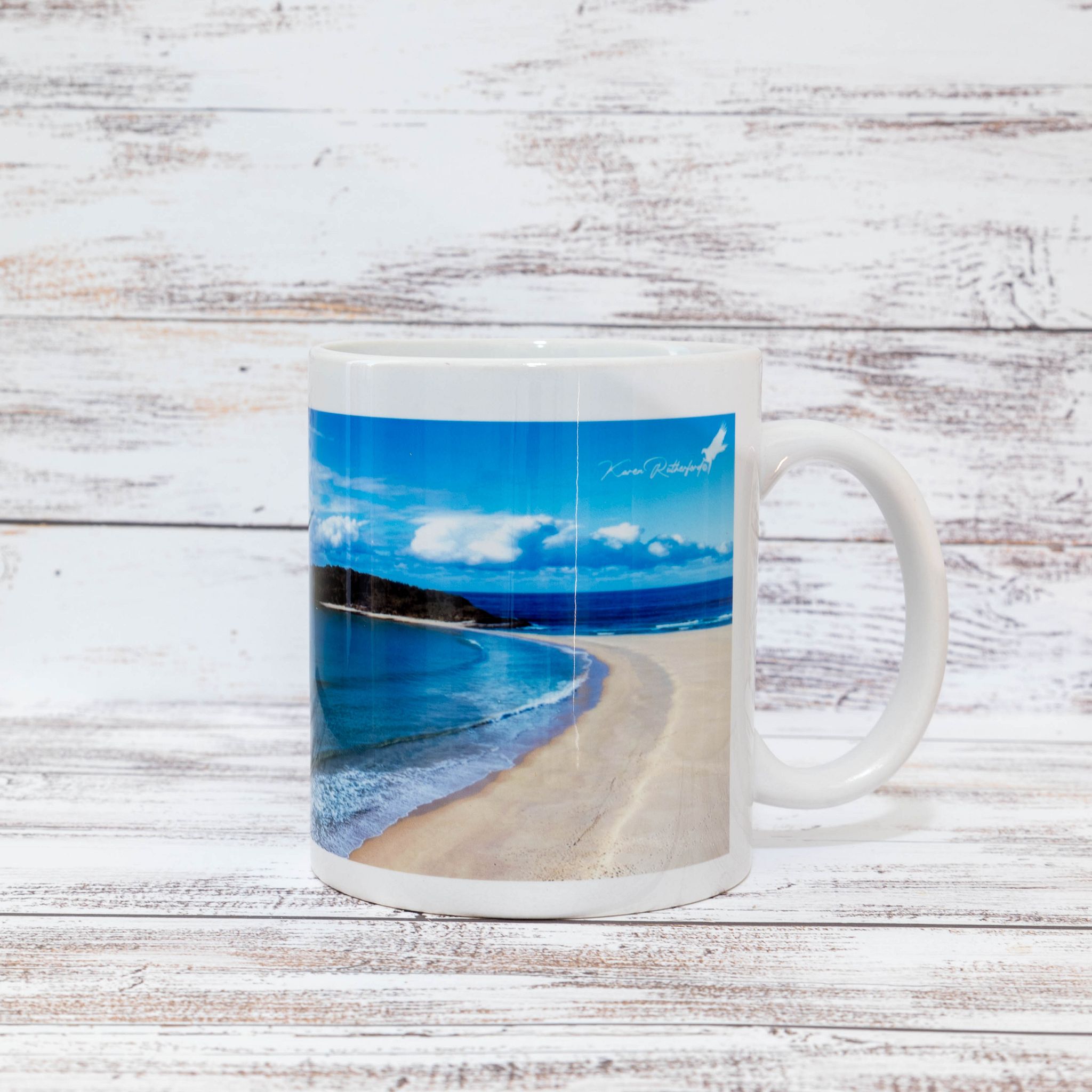 A Wintery Wairo Beach Mug