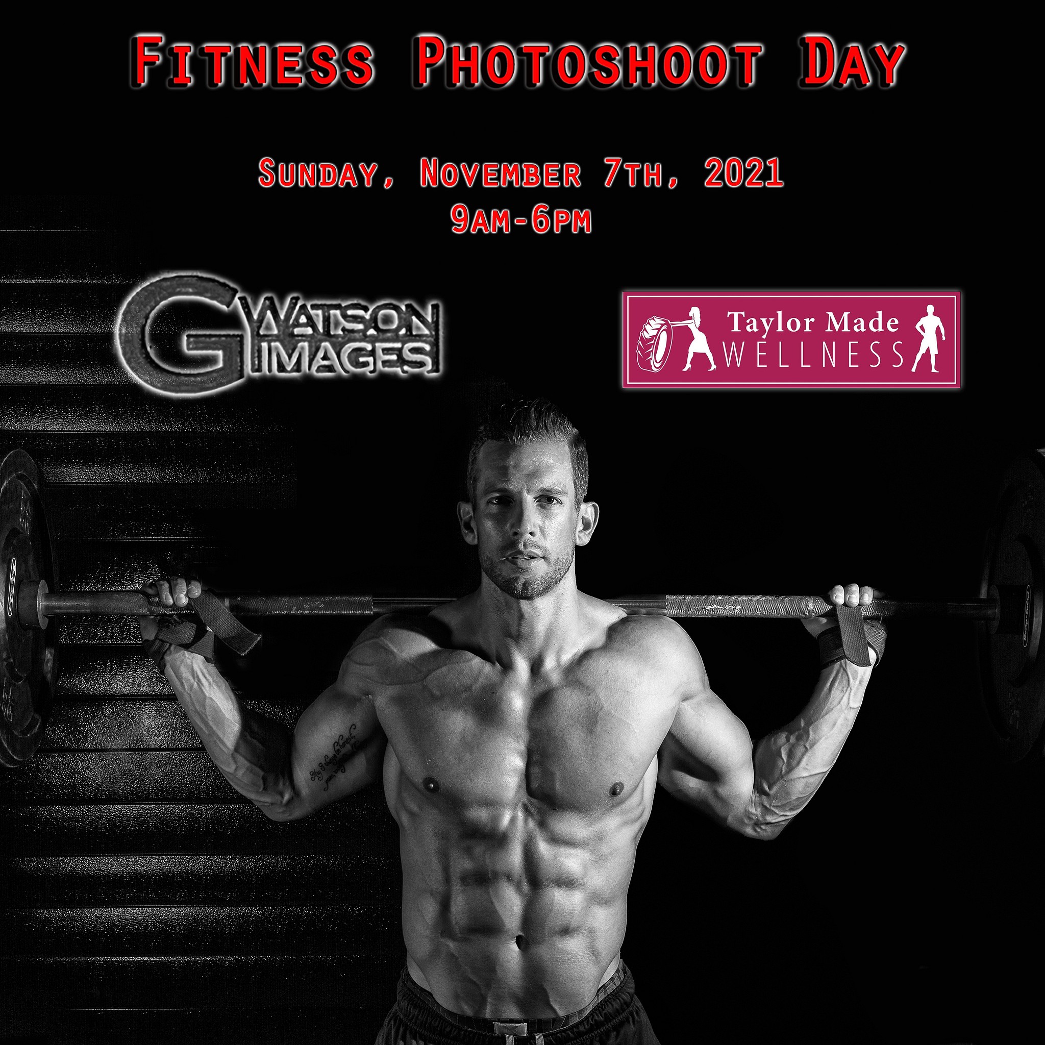 Taylor Made Wellness Fitness Photoshoot Day - Sunday, November 7th, 2021