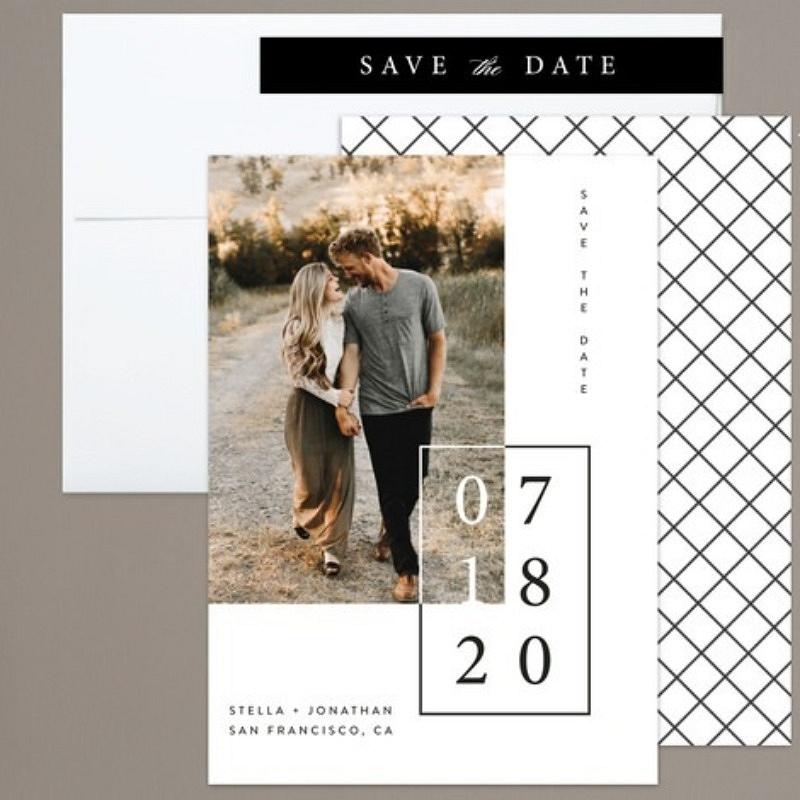 'folio' save the date card