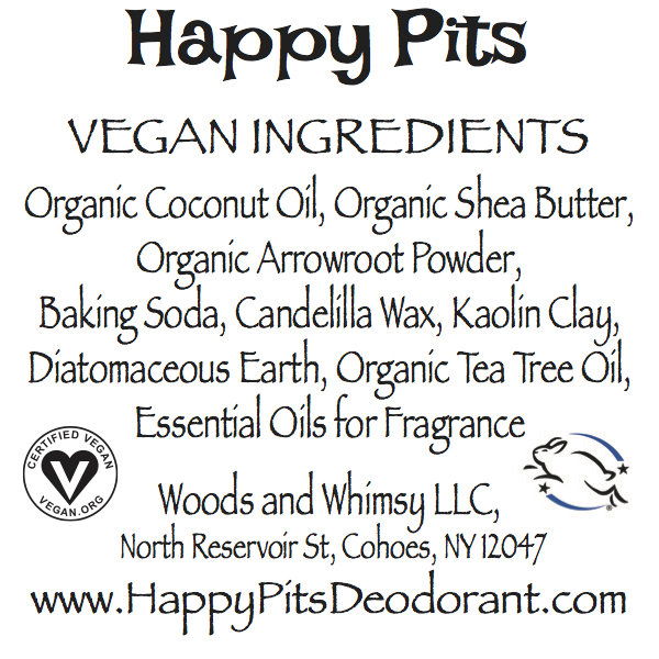 Lavender Vanilla Happy Pits Natural Vegan Deodorant