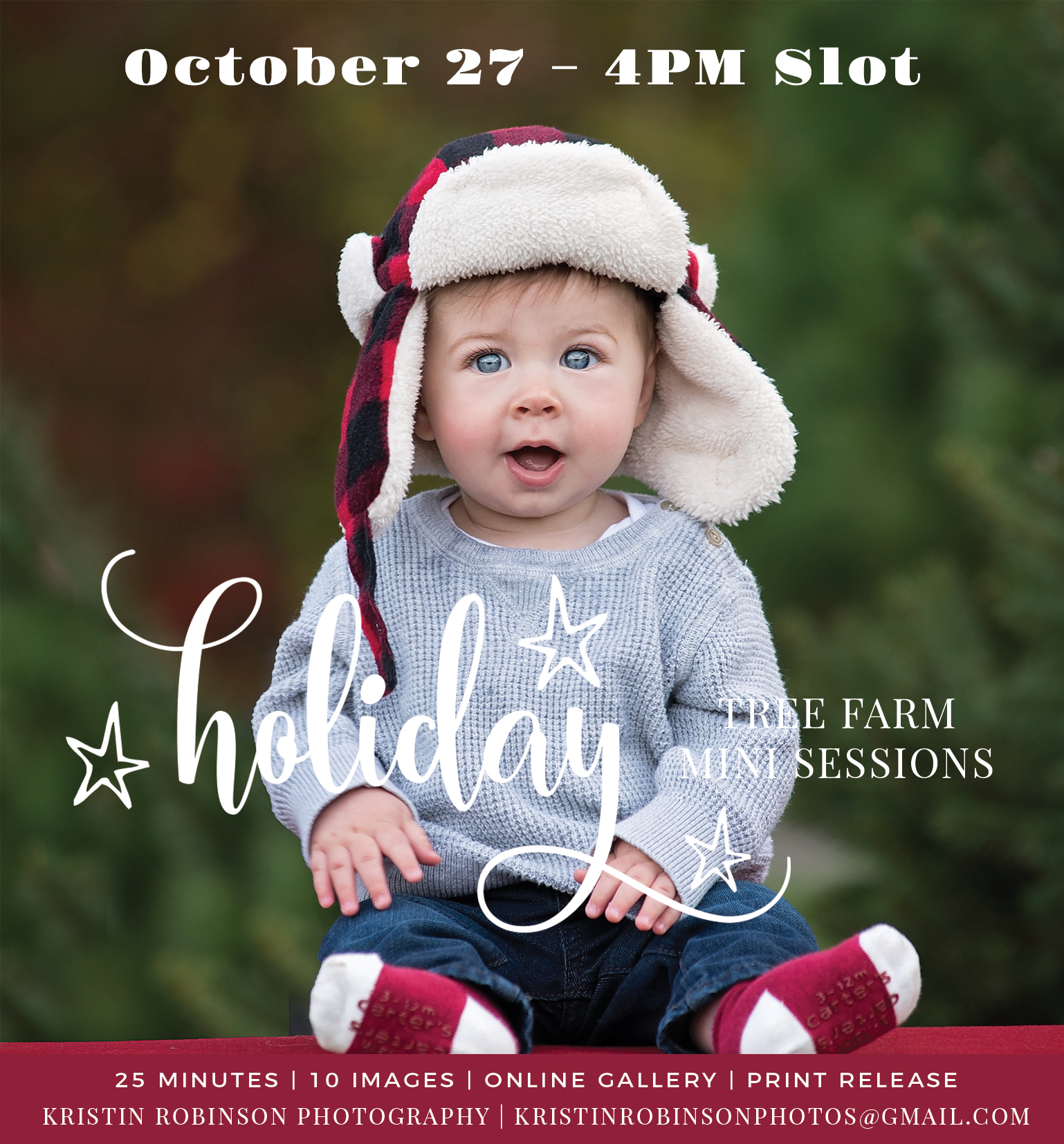 Christmas Tree Farm Mini Session, East Bridgewater, MA