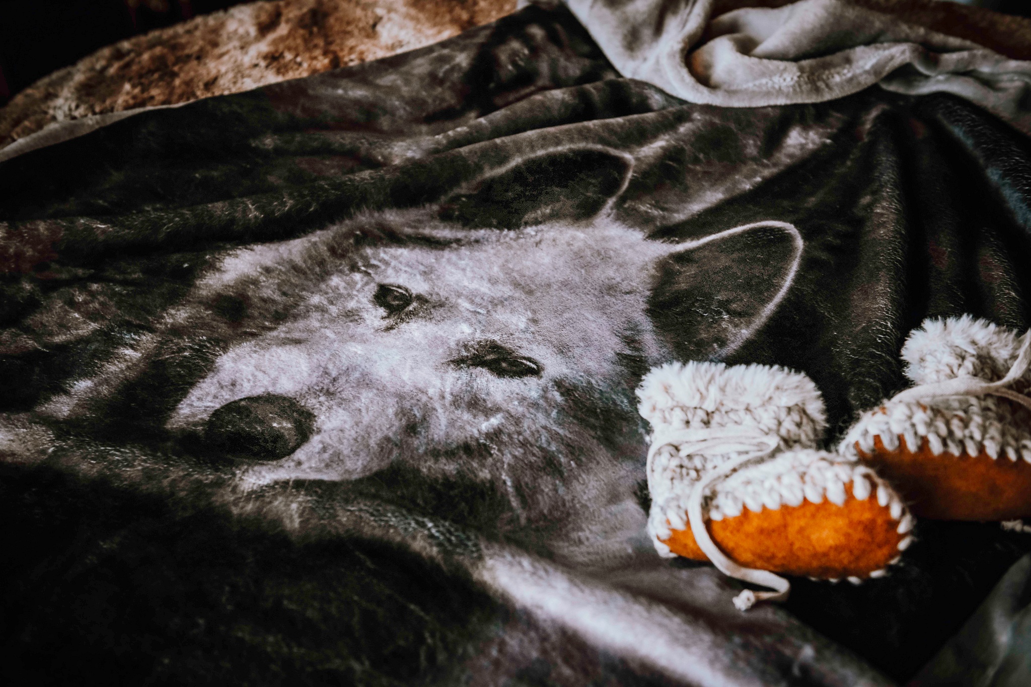 Magic & Medicine Baby Blanket ~ Wolf Spirit