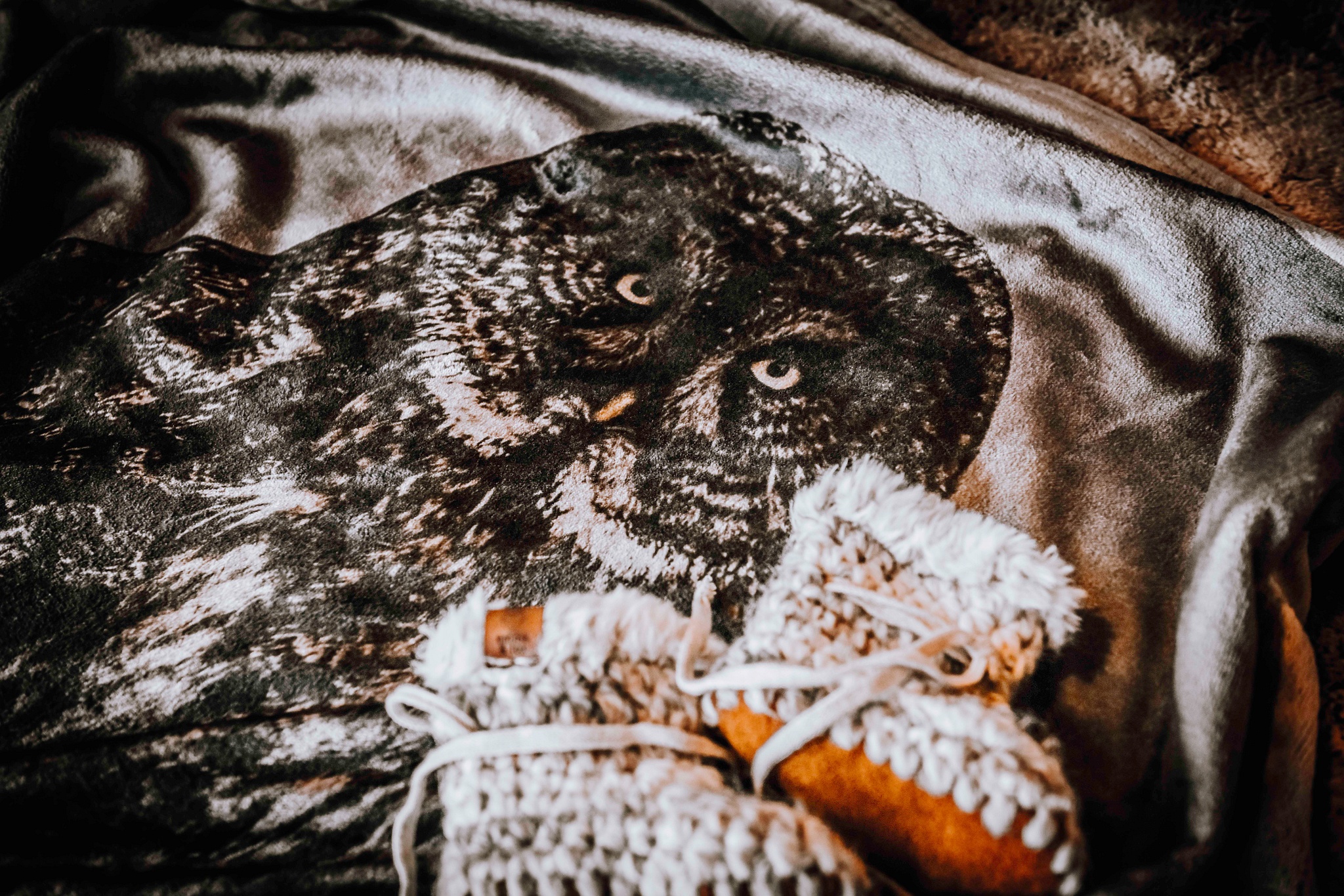 Magic & Medicine Baby Blanket ~ Owl Spirit