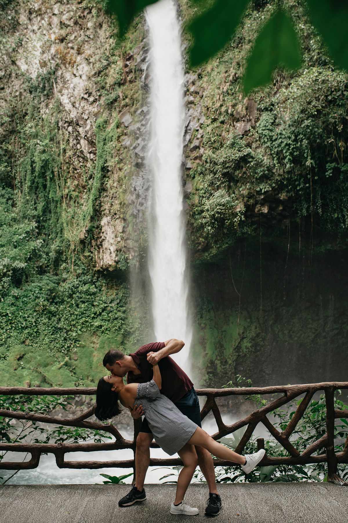 stunning waterfall photoshoot in costa rica