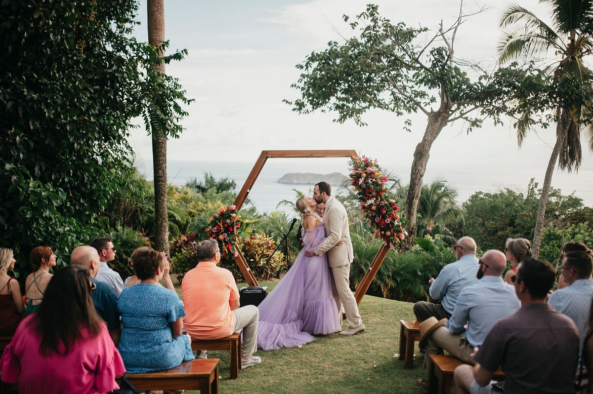 Stunning views from the wedding in Manuel Antonio