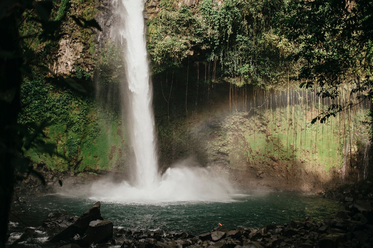beautiful la fortuna waterfall