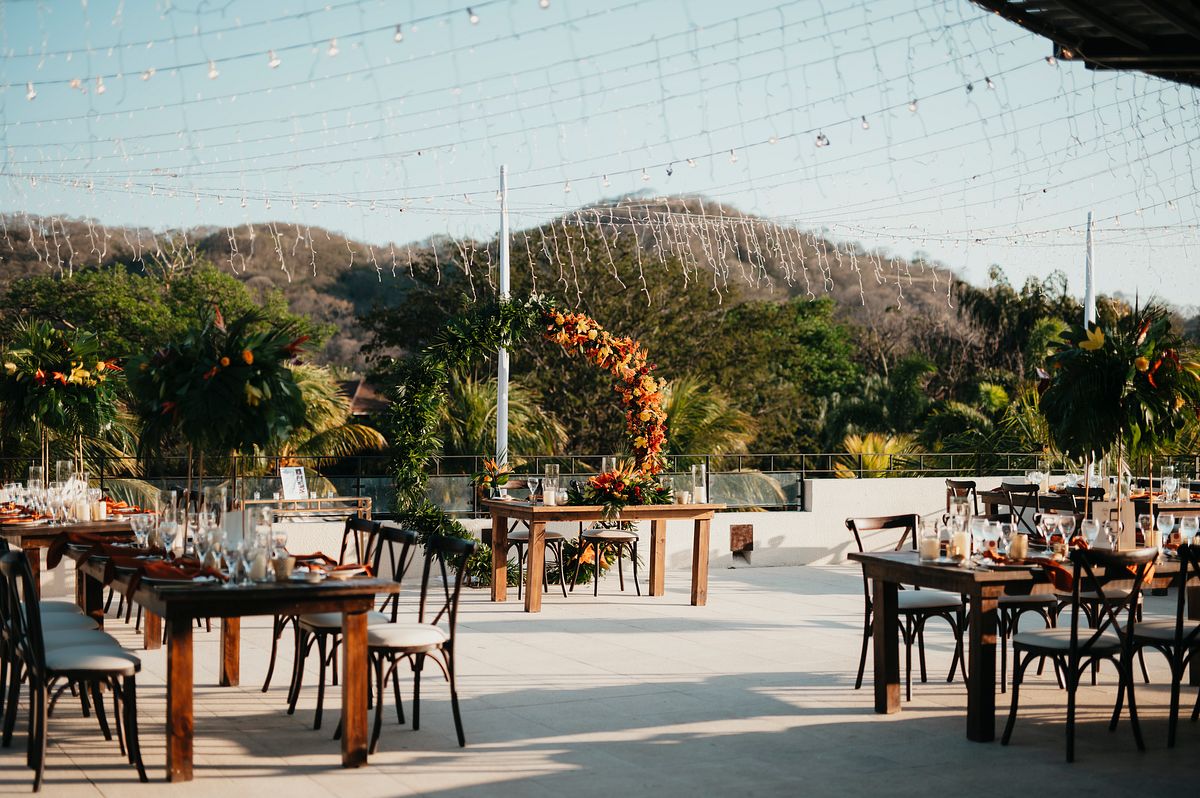Tropical Paradise: A Stunning Reception Setup at Dreams Las Mareas in Costa Rica