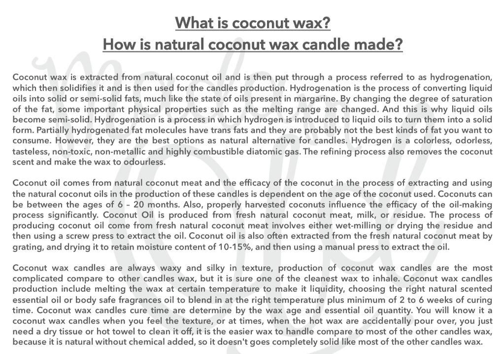 Coconut wax