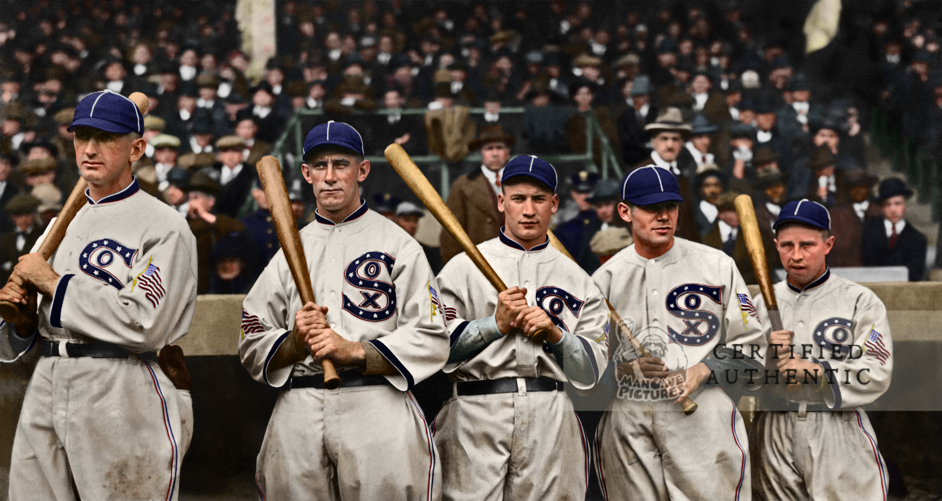 Chicago White Sox - World Series Champion Outfield (1917)