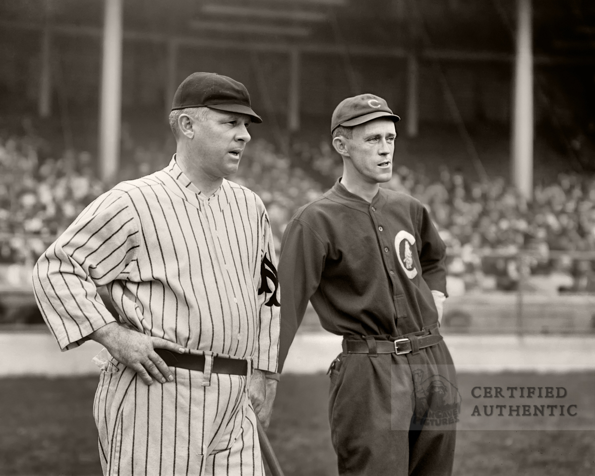 John McGraw & Johnny Evers New York Giants & Chicago Cubs (1912)