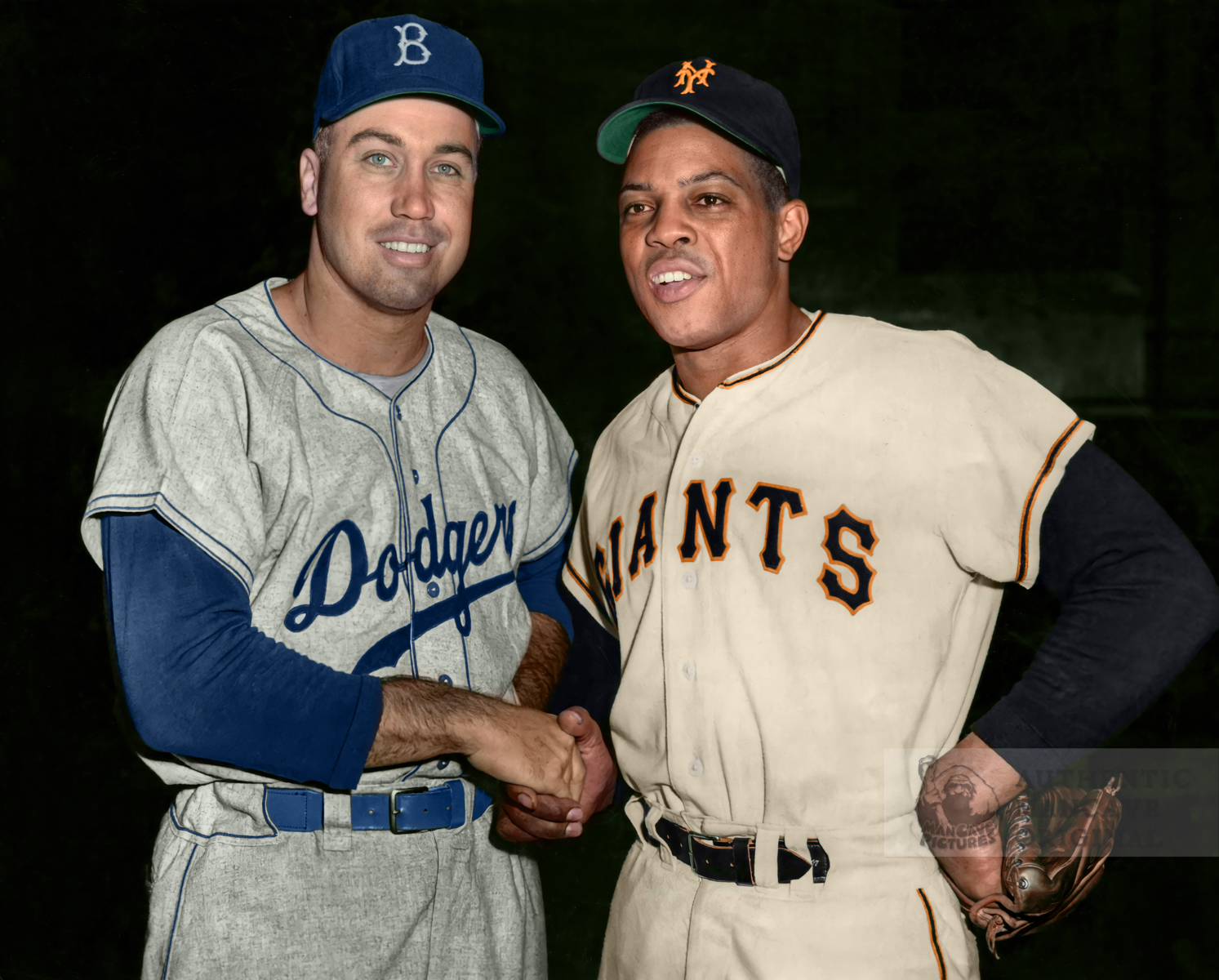 Duke Snider & Willie Mays (1954)