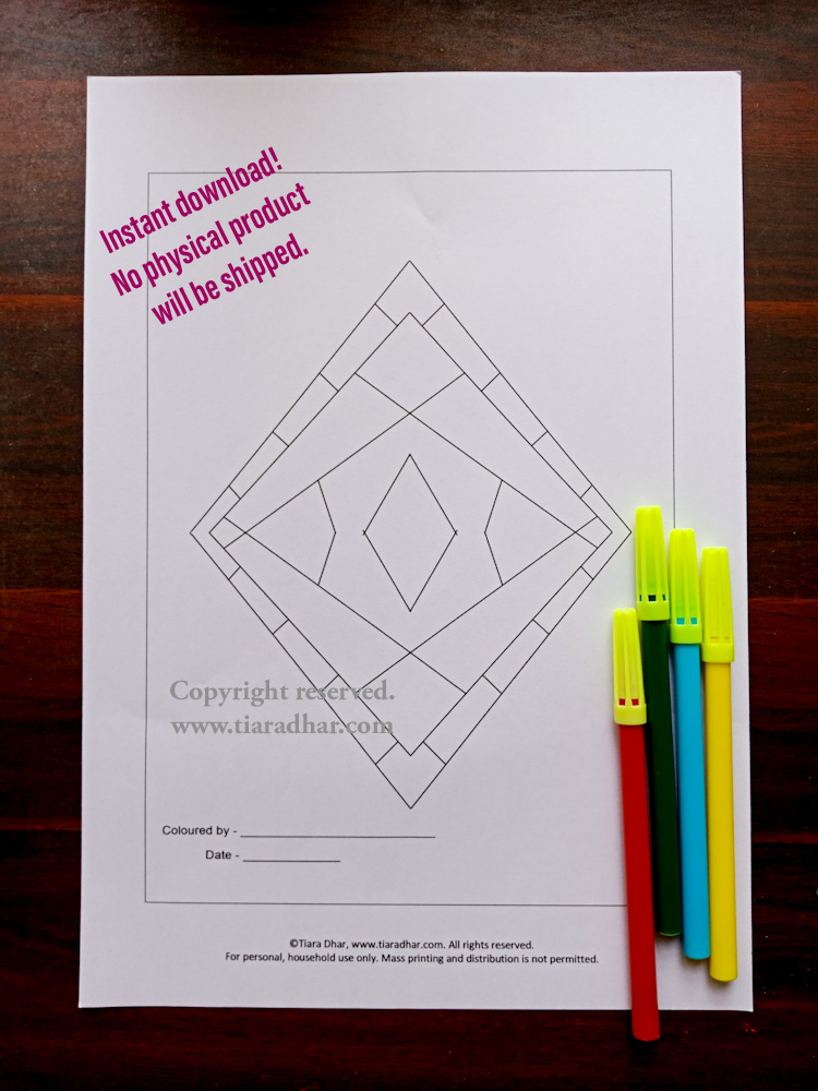 Zenthusiasm Lite - Colouring Pages for Adults - 7 pager