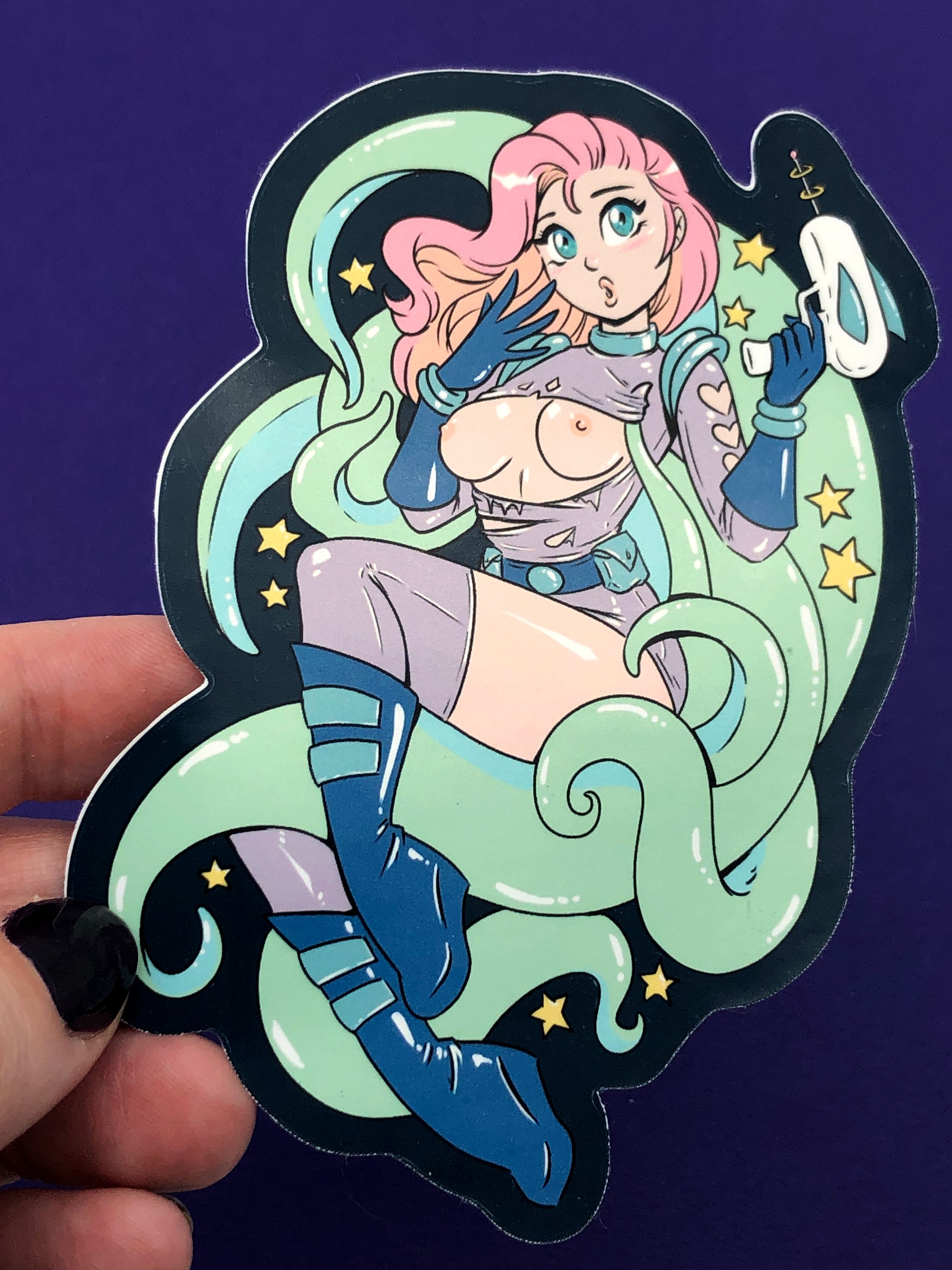 Space Babe NSFW Nudie Sticker