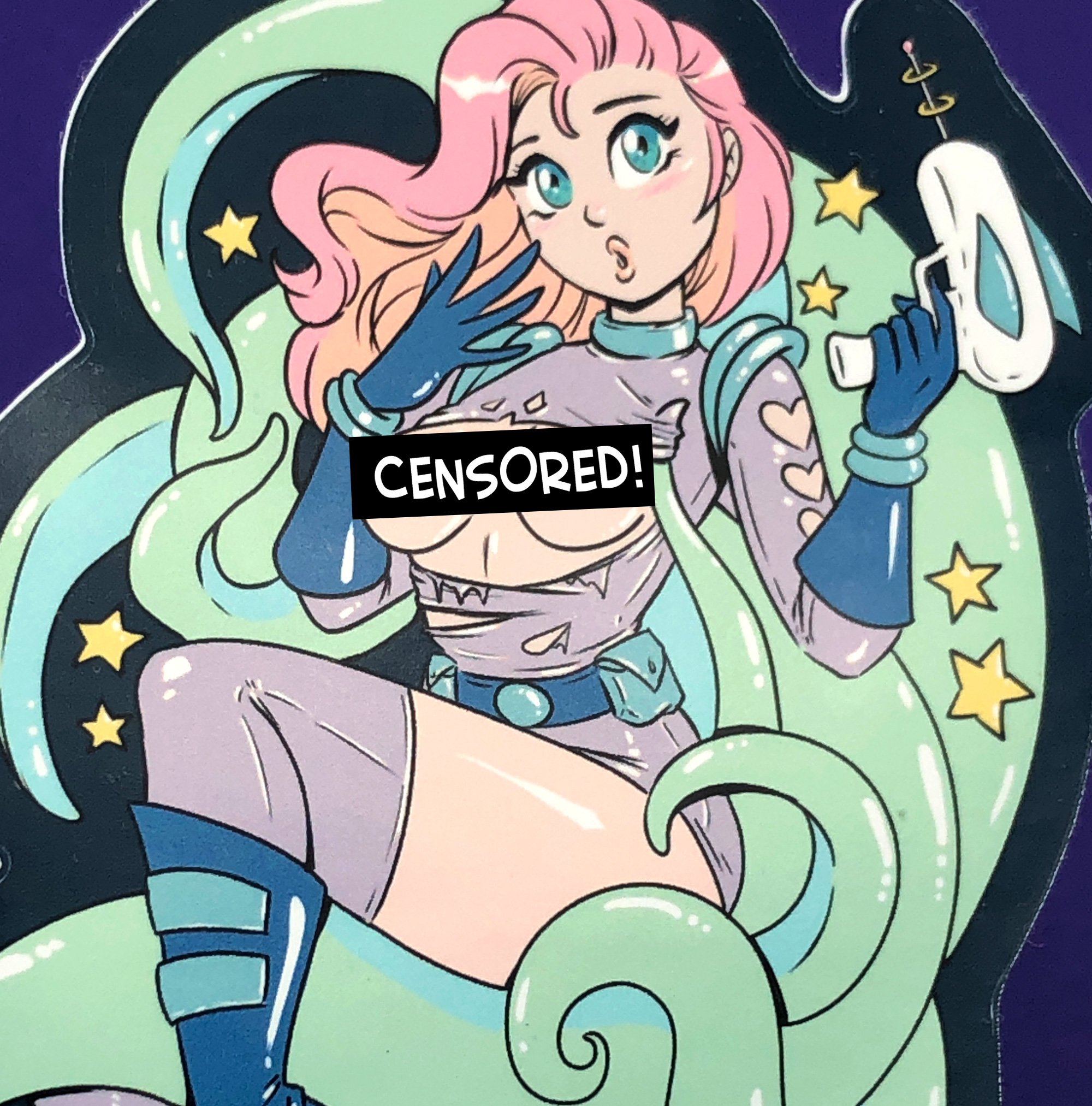 Space Babe NSFW Nudie Sticker