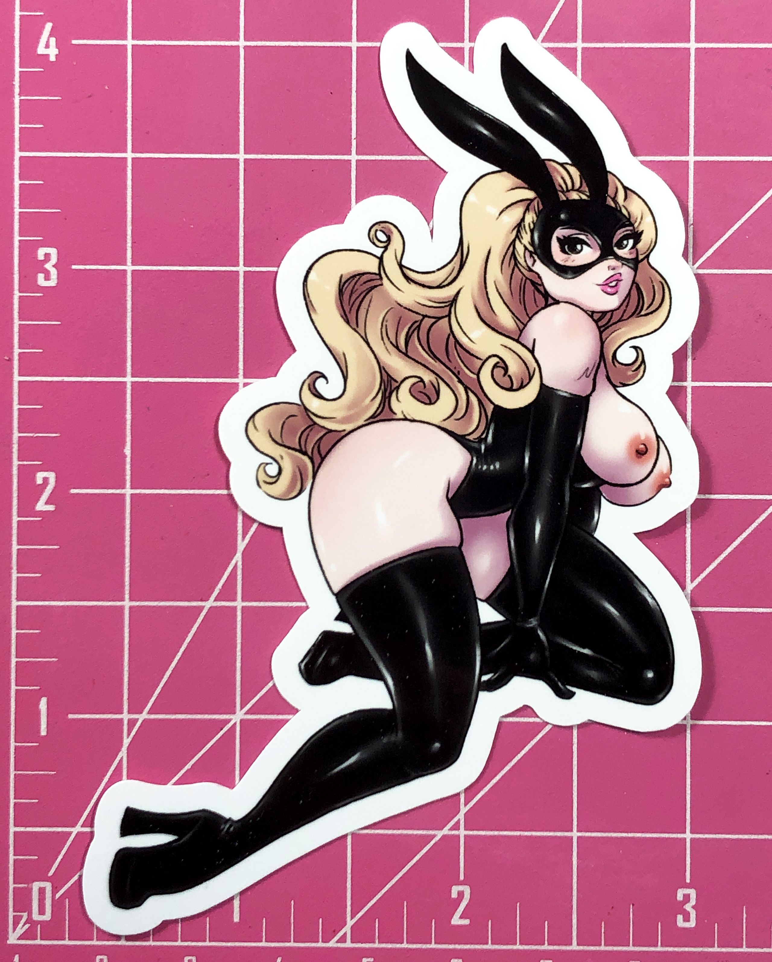 Naughty Bunny Babe NSFW Adult Nudie Sticker