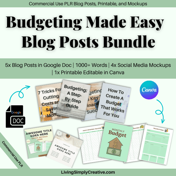 Budgeting Made Easy Blog Posts Bundle