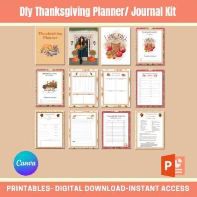 DFY Thanksgiving Planner Journal Kit