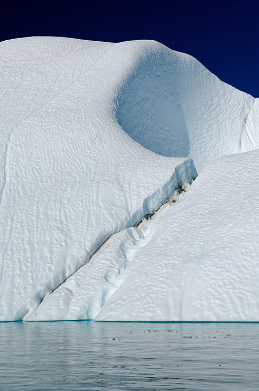 Crack in Large Iceberg in Greenland Crack in Large Iceberg in Greenland