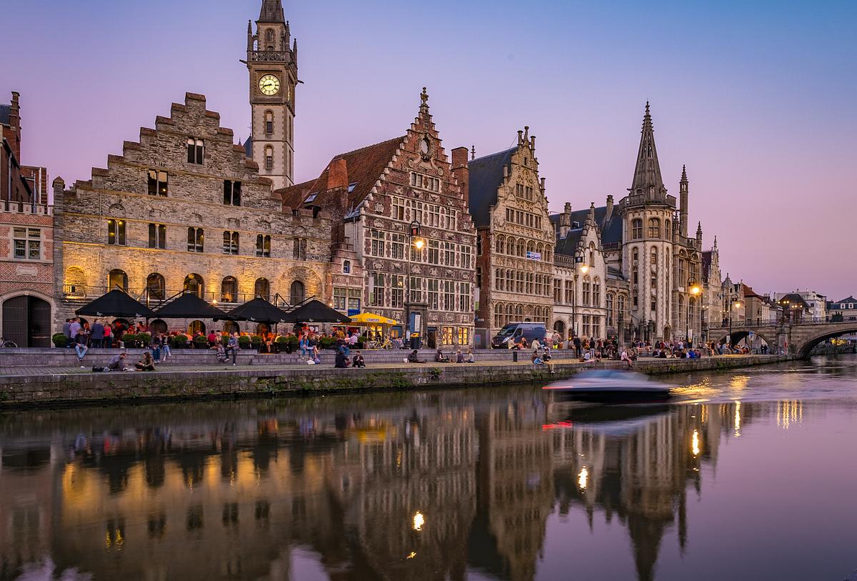Blue Hour In Ghent Blue Hour In Ghent
