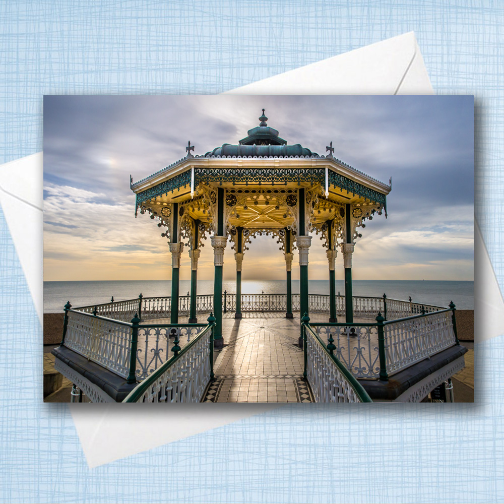 A5 Blank Greeting Card - Brighton bandstand
