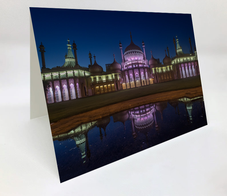 A5 Blank Greeting Card - An evening at the Brighton Royal Pavilion