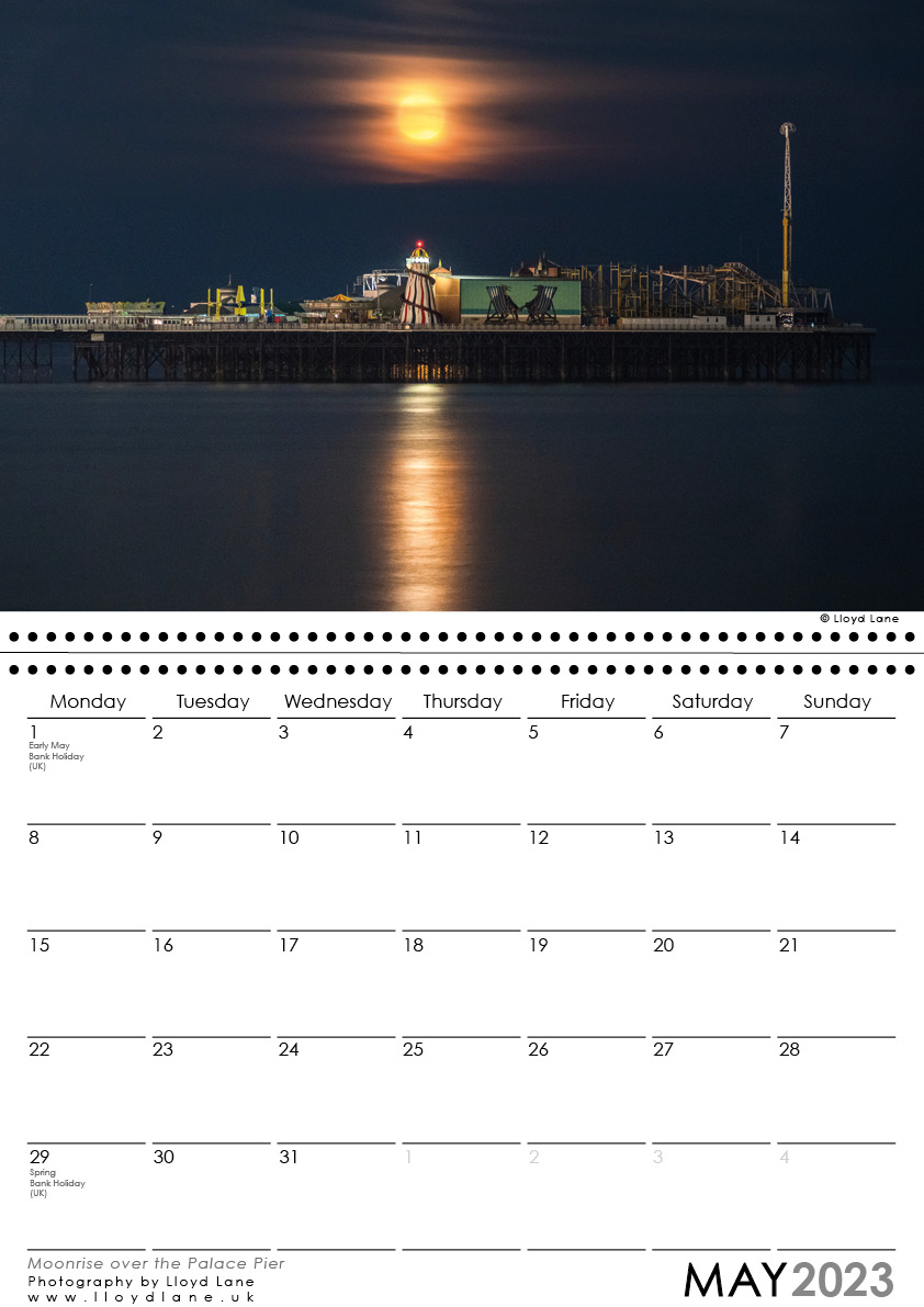 Brighton Calendar 2023 Lloyd Lane Photography