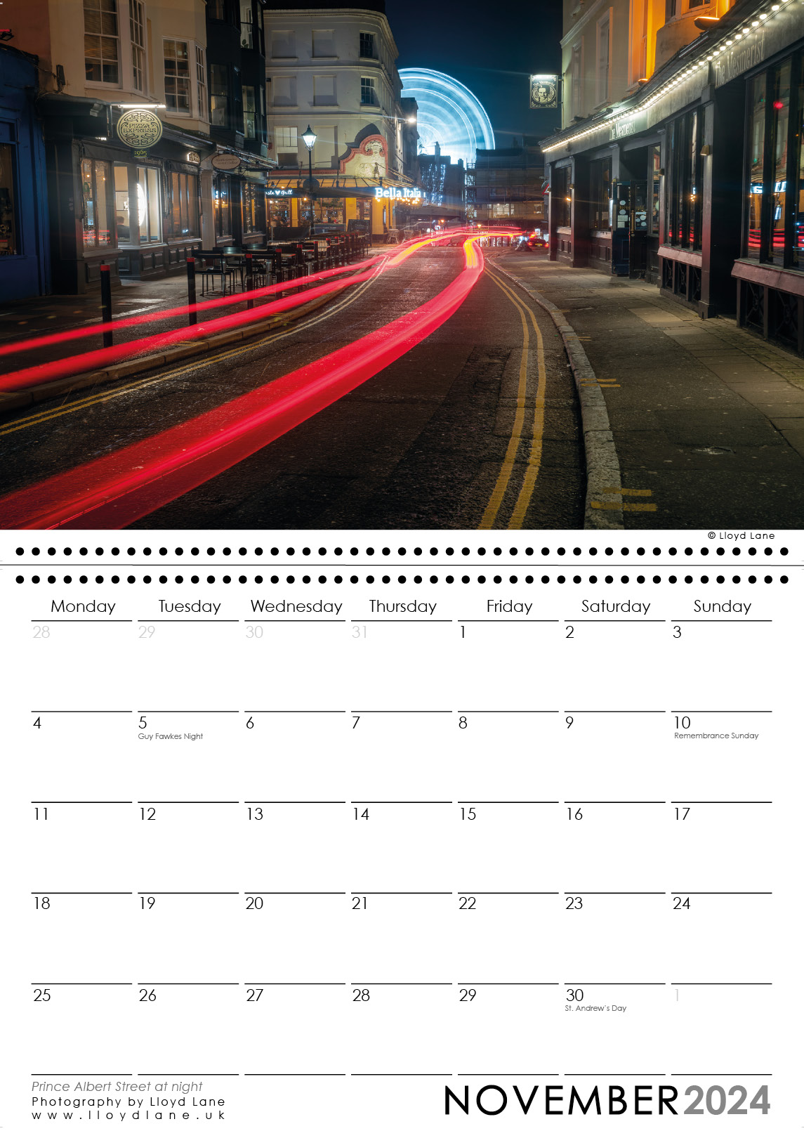 Brighton Calendar 2024 Lloyd Lane Photography