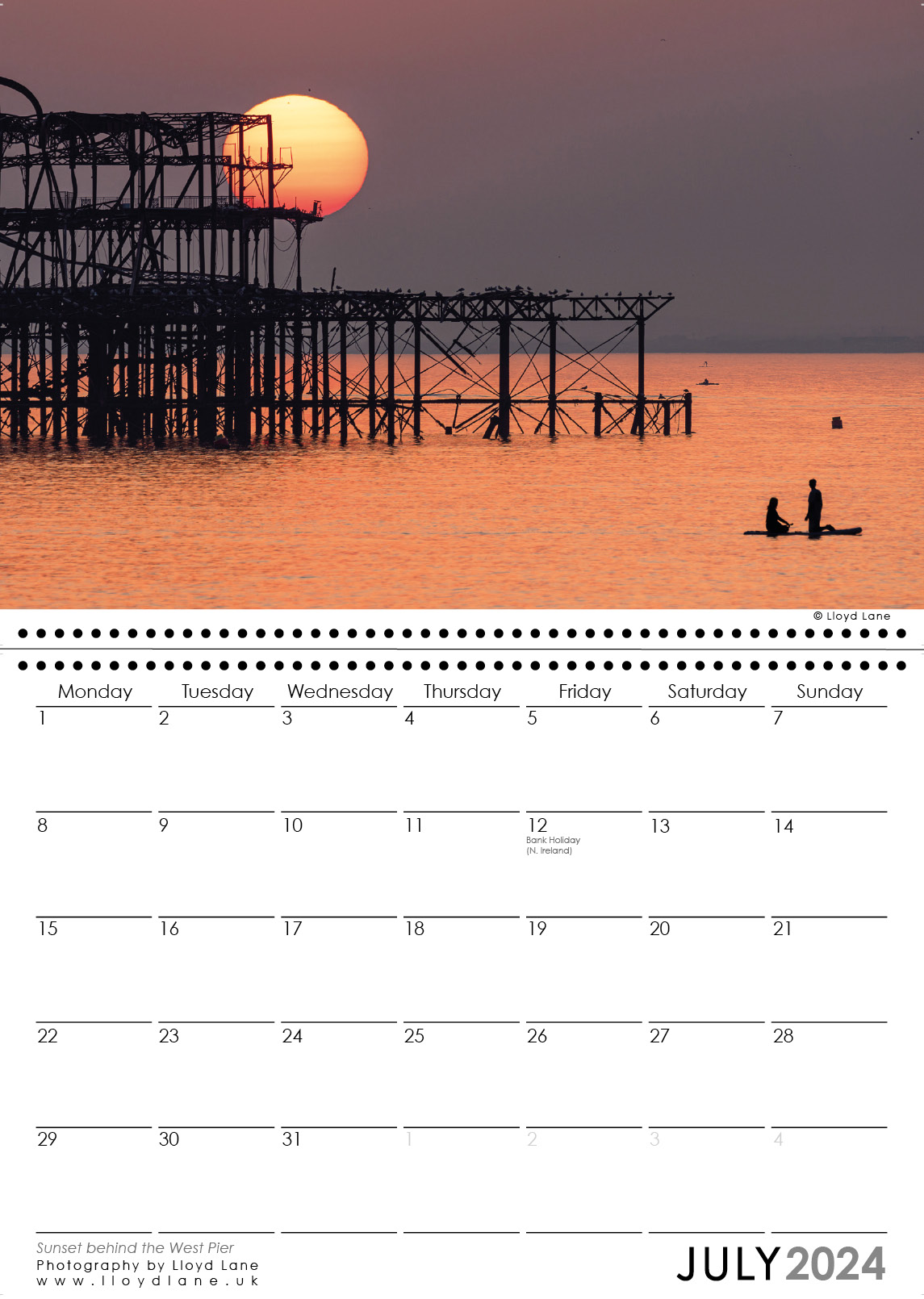 Brighton Calendar 2024 | Lloyd Lane Photography