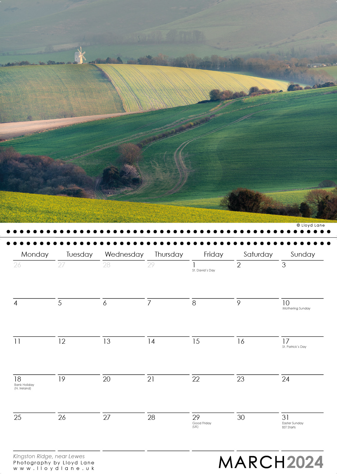 Sussex Calendar 2023 - Kingston Ridge