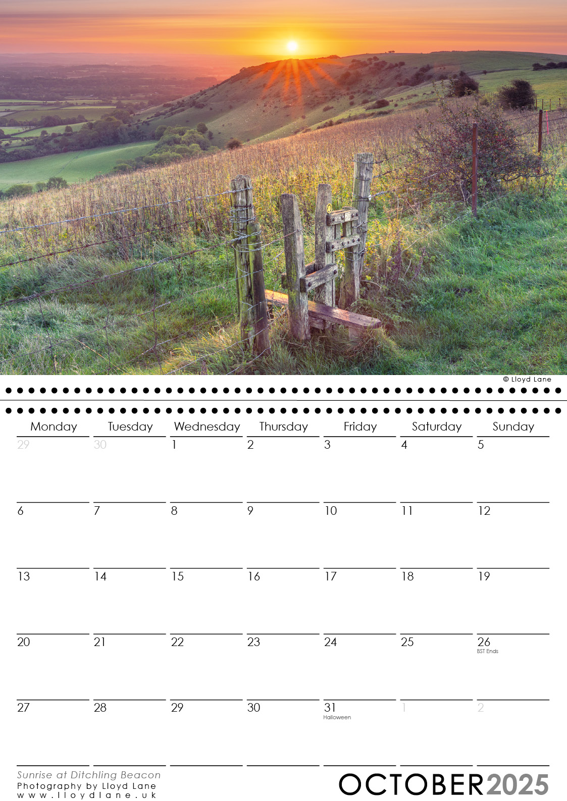 Sussex Calendar 2025 (Free Delivery)