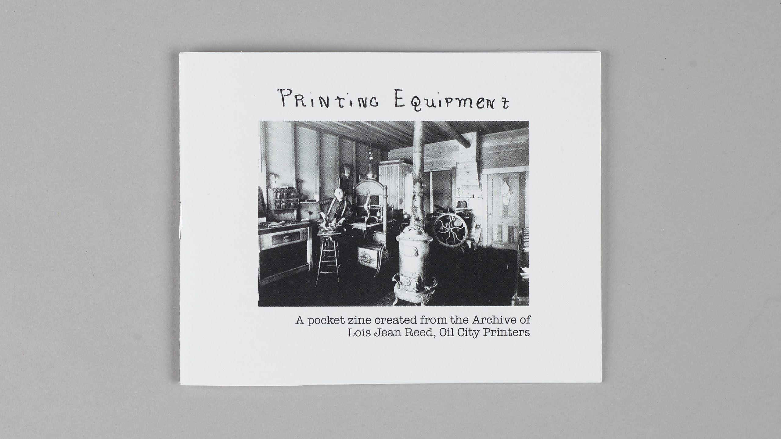 Photo Zine: Printing Equipment