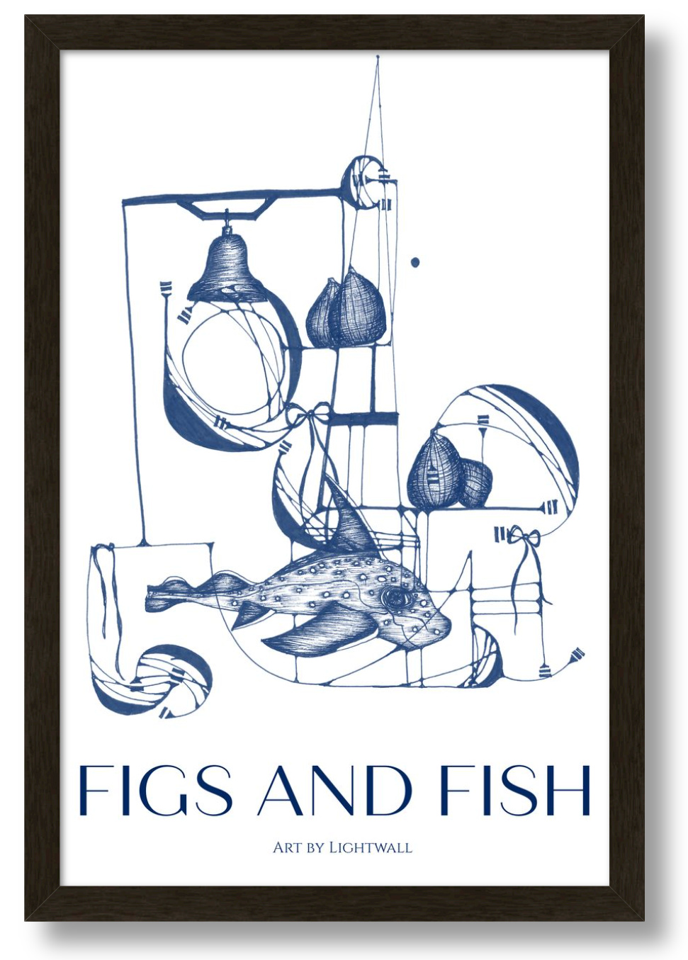 Figs and Fish Title Poster - 12 x 18
