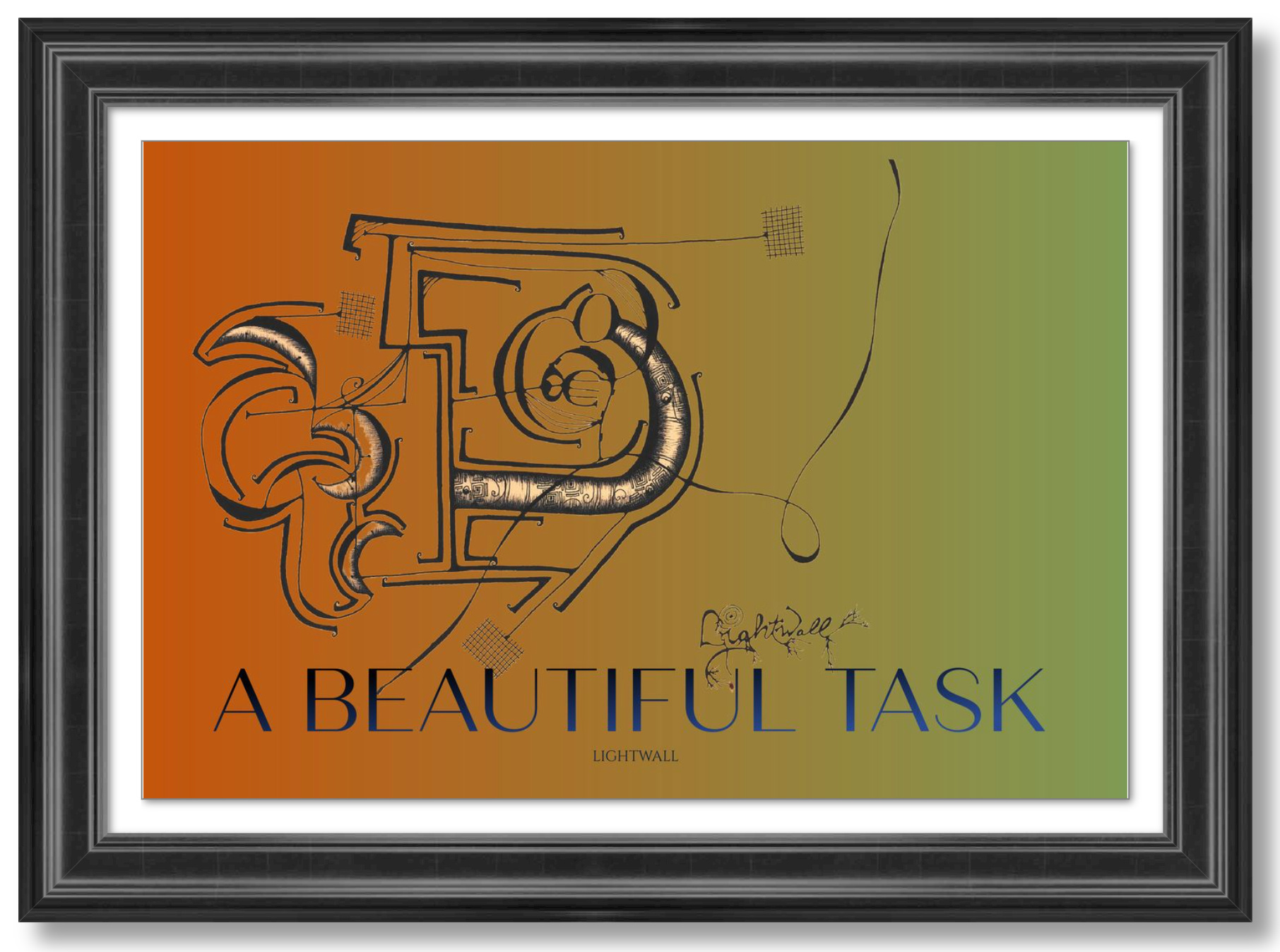 A Beautiful Task Title Poster - 18 x 12