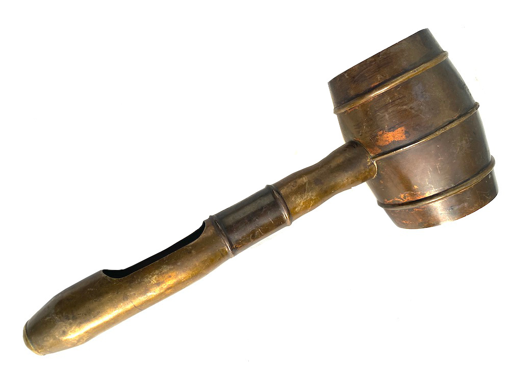19th C. IOOF Brass Ceremonial Drinking Hammer