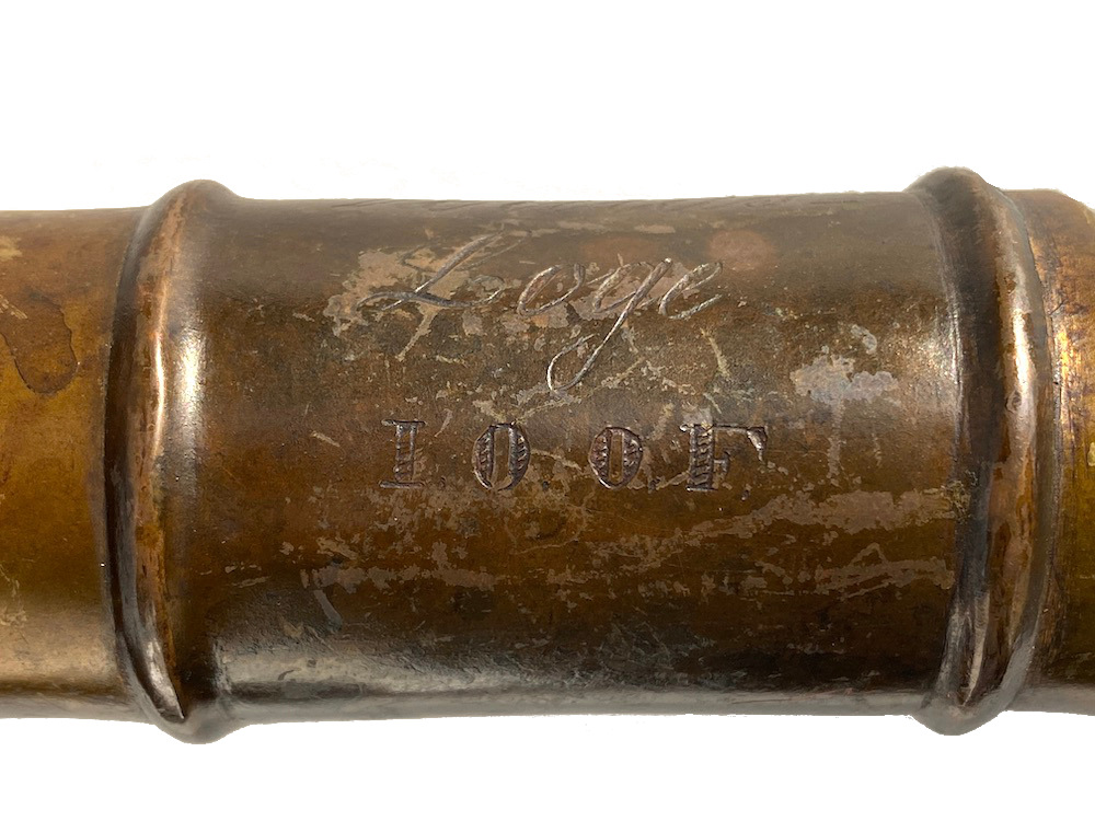 19th C. IOOF Brass Ceremonial Drinking Hammer