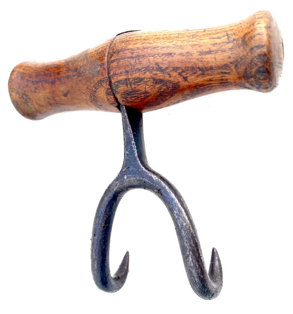 Antique Bail or Bag Double Hook