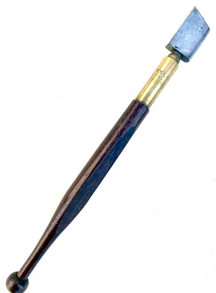 Vintage Chandos Diamond-Tipped Glass-Cutter with Mahogany Handle