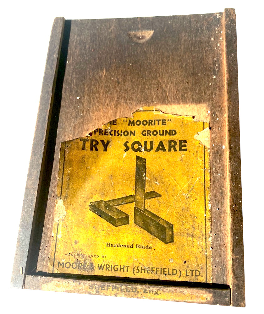 Vintage 'Moorite' 5" Try Squares in Original Box