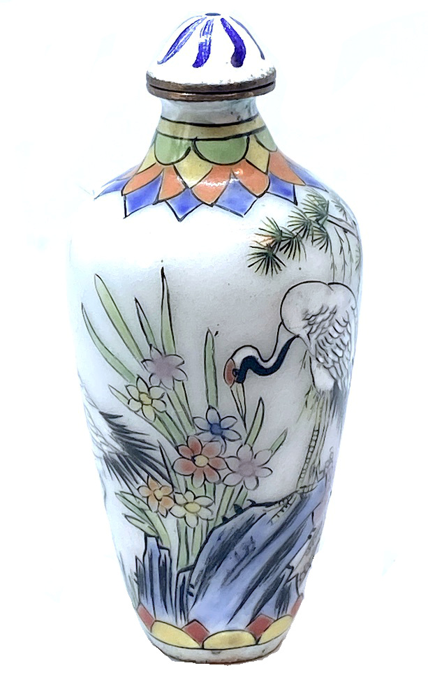 Chinese Painted Enamelled Copper Snuff Bottle