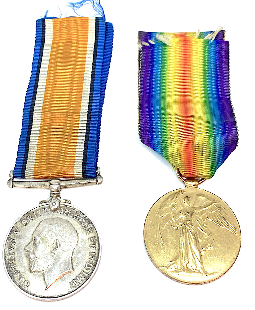 WWI Medal Pair - Royal Marines Light Infantry
