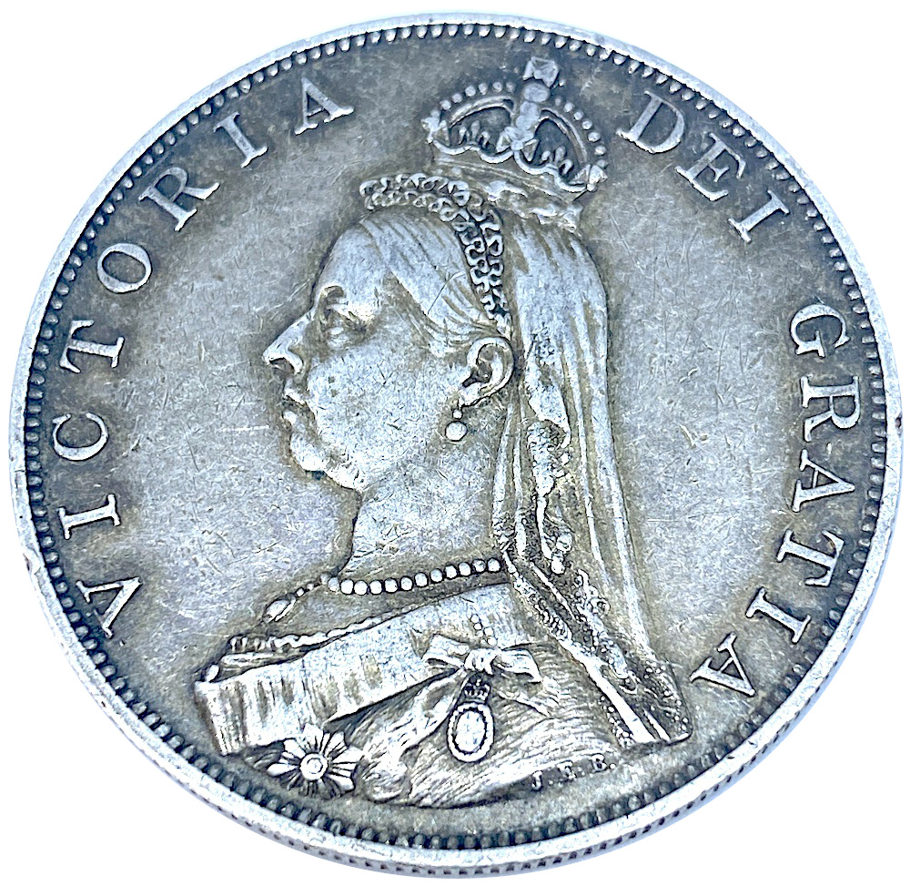 Queen Victoria 1887 Sterling Silver Double Florin