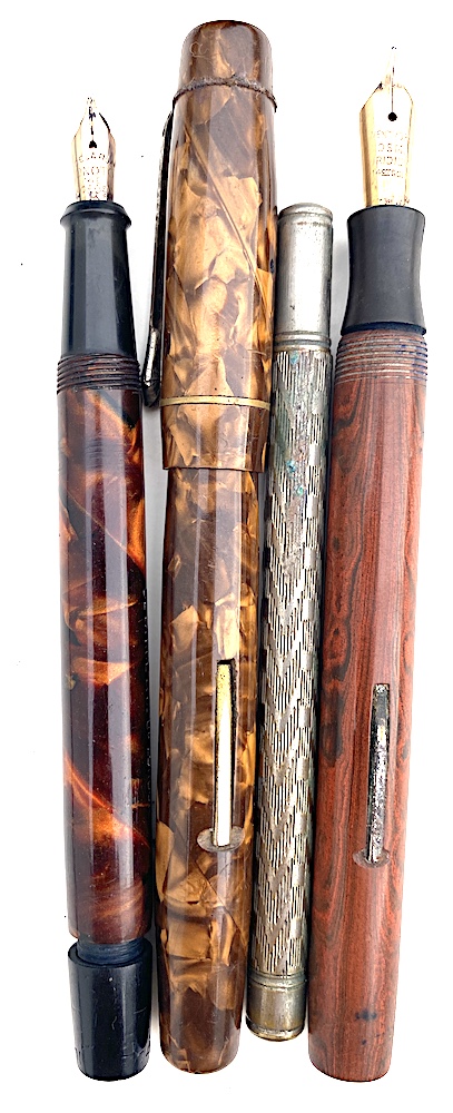 Four Vintage Fountain Pens for Restoration