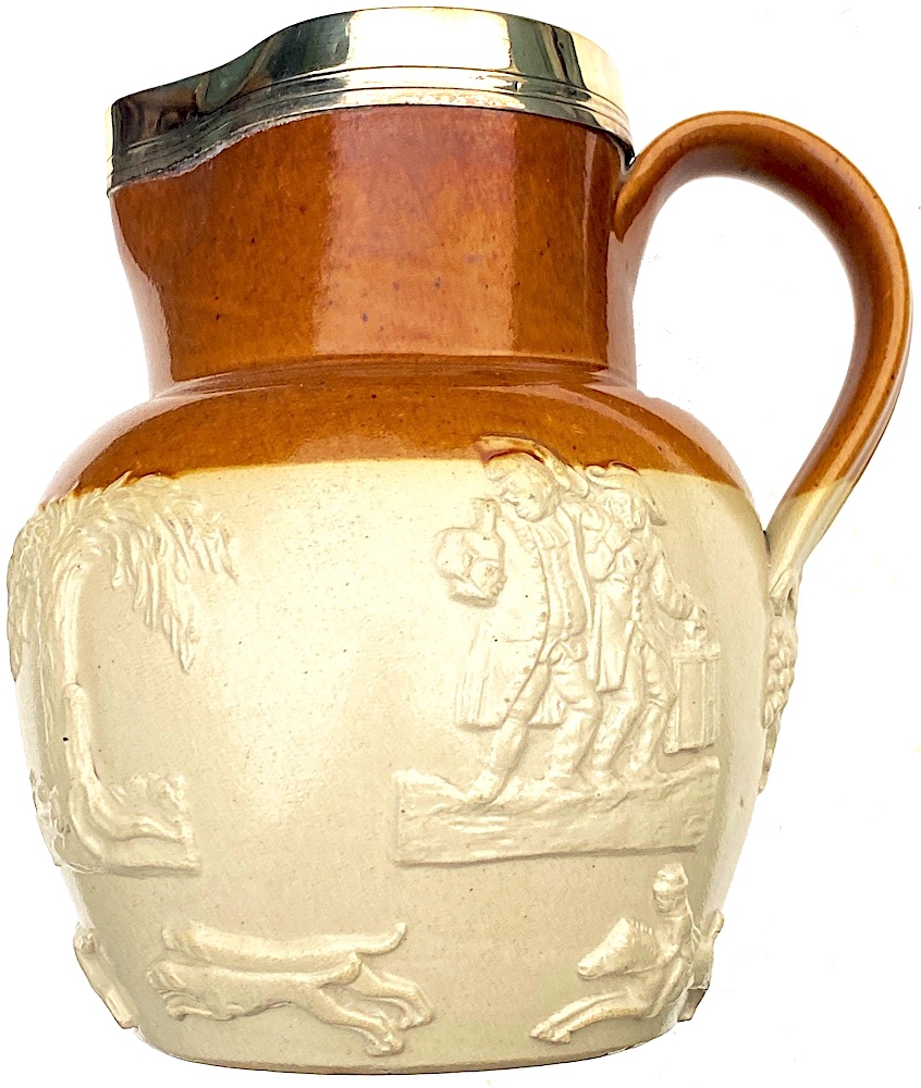 Salt Glaze 2 Pint Stoneware Jug by G.H. Crickmay